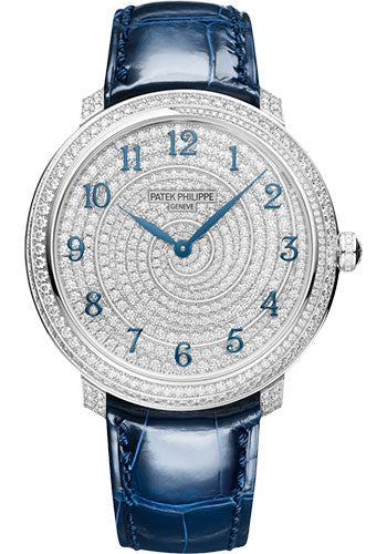 Patek Philippe Calatrava 4978/400G-001 Diamond Ribbon Joaillerie - 36.5mm - White Gold - Fully Set With Diamonds Dial Main image
