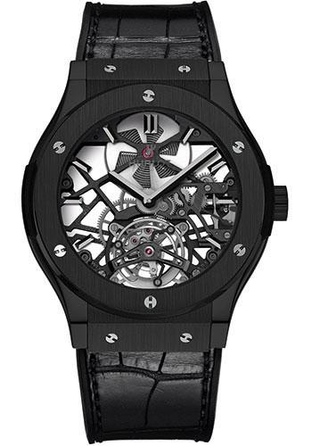 Hublot Classic Fusion 505.CM.0140.LR Skeleton Tourbillon All Black Limited Edition of 99