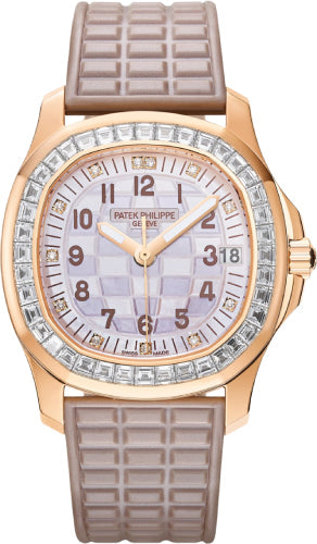 Patek Philippe Aquanaut 5072R-001 Luce Haute Joaillerie Rose Gold Diamonds Mother of Pearl Beige Diamond Dial Main image