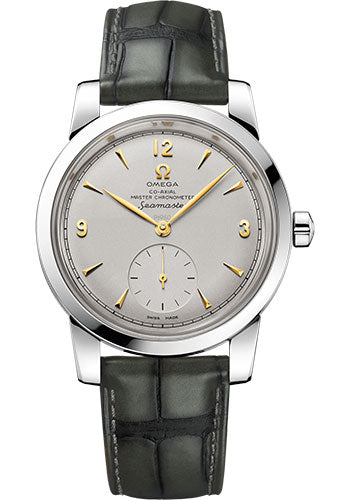 Omega Seamaster 511.93.38.20.99.001 1948 Co-Axial Master Chronometer Small Seconds Limited Edition of 70 38mm Platinum Case - Domed Platinum Dial - Hunter Green Leather Strap Main image
