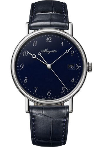 Breguet 5177BB/2Y/9V6 Classique 5177 - White Gold Case - Blue Dial - Blue Leather Strap Main image