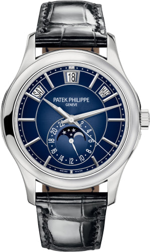 Patek Philippe Annual Calendar 5205G-013 Complications Moon Phase White Gold Blue Dial Main image