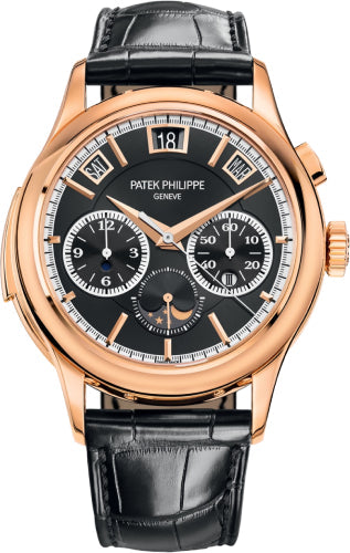 Patek Philippe Grand Complications 5208R-001 Minute Repeater 42mm Chronograph Perpetual Calendar Rose Gold Black Dial