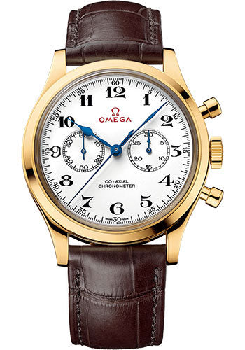 Omega 522.53.39.50.04.002 Specialities Olympic Official Timekeeper Limited Edition of 188 39mm Yellow Gold Case - Brown Leather Strap Main image