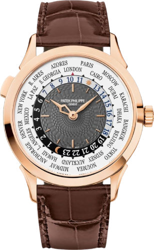 Patek Philippe World Time 5230R-001 Complications Rose Gold 38.5mm Charcoal Gray Dial Main image