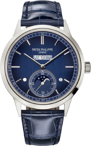 Patek Philippe Grand Complications 5236P-001 In-Line Perpetual Calendar Platinum Blue Dial 41.3mm