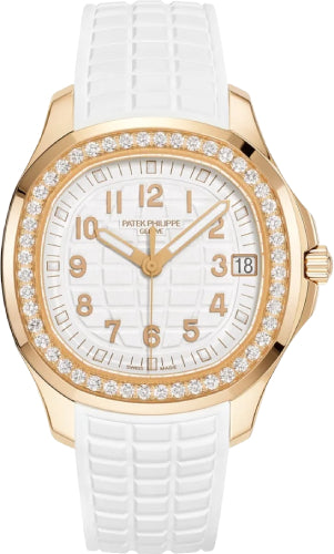 Patek Philippe Aquanaut 5268/200R-001 38.8mm Luce Rose Gold White Dial Diamond Bezel Main image