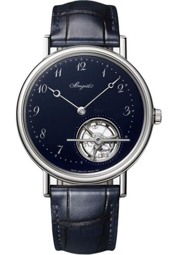 Breguet 5367PT/2Y/9WU Tourbillon Extra-Plat 5367 - Platinum Case - Blue Dial - Blue Leather Strap Main image