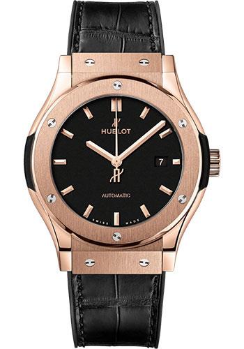Hublot Classic Fusion 542.OX.1181.LR King Gold 42mm - Black Dial - Black Rubber and Leather Strap Main image
