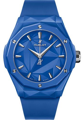 Hublot Classic Fusion 550.ES.5100.RX.ORL21 Orlinski Blue Ceramic 40mm - Blue Ceramic Dial - Blue Smooth Rubber Strap