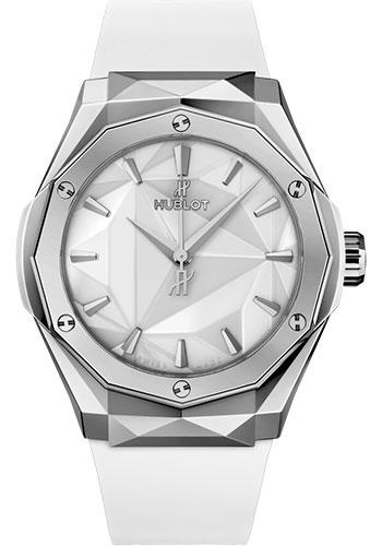 Hublot Classic Fusion 550.NS.2200.RW.ORL20 Orlinski Titanium White 40mm - White Dial - White Smooth Rubber Strap