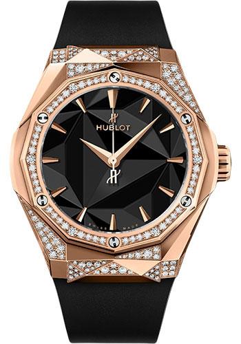 Hublot Classic Fusion 550.OS.1800.RX.1804.ORL19 Orlinski King Gold Alternative Pave 40mm - Black Dial
