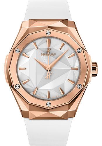 Hublot Classic Fusion 550.OS.2200.RW.ORL20 Orlinski King Gold White 40mm - White Dial - White Smooth Rubber Strap Main image