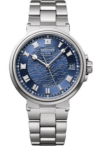 Breguet 5517BB/Y2/BZ0 Marine 5517 - White Gold Case - Blue Dial - Metal Bracelet Main image