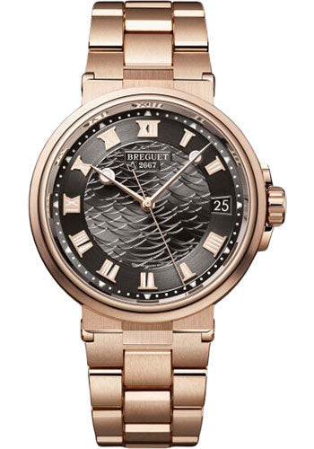 Breguet 5517BR/G3/RZ0 Marine 5517 - Rose Gold Case - Black Dial - Bracelet Main image