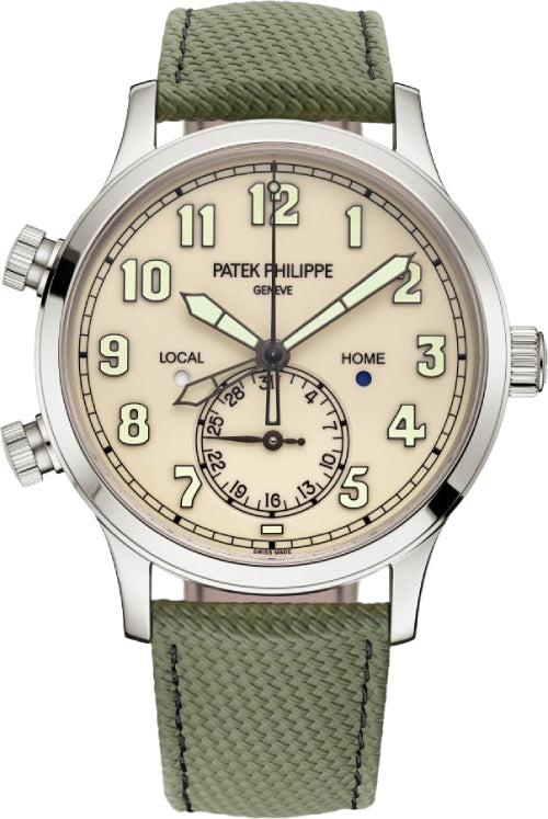 Patek Philippe Complications 5524G-010 Calatrava Pilot Travel Time Ivory Dial 42mm — 2025