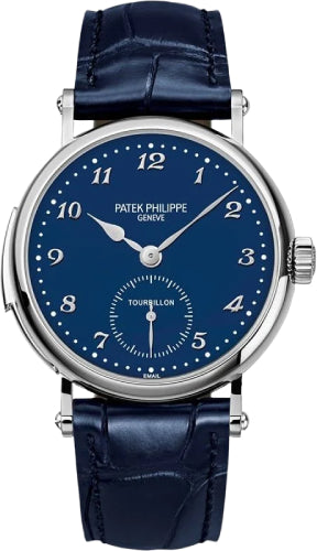Patek Philippe Grand Complications 5539G-010 Blue Enamel Arabic White Gold Leather 37mm Main image