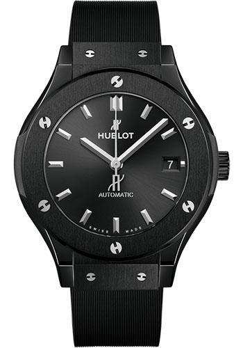 Hublot Classic Fusion 565.CM.1470.RX Black Magic 38mm - Black Dial - Black Lined Rubber Strap
