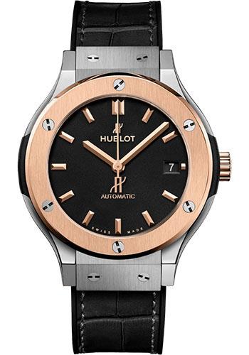 Hublot Classic Fusion 565.NO.1181.LR Titanium King Gold 38mm - Black Dial - Black Rubber and Leather Strap Main image