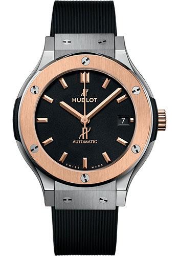 Hublot Classic Fusion 565.NO.1181.RX Titanium King Gold 38mm - Black Dial - Black Lined Rubber Strap Main image