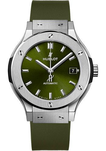 Hublot Classic Fusion 565.NX.8970.RX Titanium Green 38mm - Green Dial - Green Lined Rubber Strap Main image