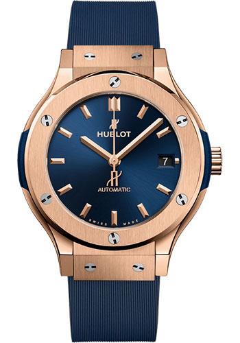 Hublot Classic Fusion 565.OX.7180.RX King Gold Blue 38mm - Blue Dial - Blue Lined Rubber Strap Main image