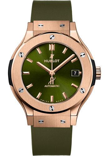 Hublot Classic Fusion 565.OX.8980.RX King Gold Green 38mm - Green Dial - Green Lined Rubber Strap Main image