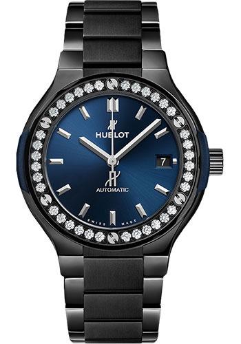 Hublot Classic Fusion 568.CM.7170.CM.1204 Ceramic Blue Diamonds