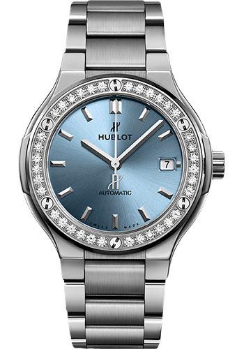 Hublot Classic Fusion 568.NX.891L.NX.1204 Titanium Light Blue Main image