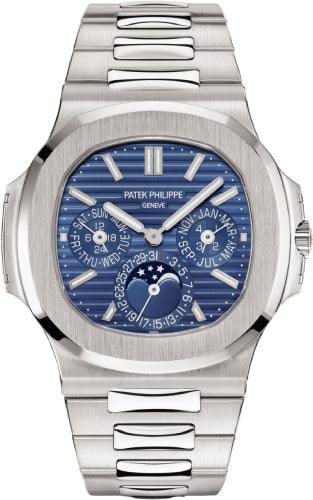Patek Philippe Nautilus 5740/1G-001 Perpetual Calendar White Gold Blue Dial 40mm