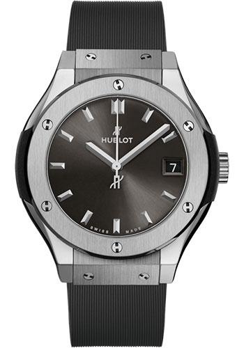 Hublot Classic Fusion 581.NX.7071.RX Racing Grey Titanium 33mm - Gray Dial - Gray Lined Rubber Strap Main image