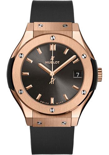 Hublot Classic Fusion 581.OX.7081.RX Racing Grey King Gold 33mm - Gray Dial - Gray Lined Rubber Strap