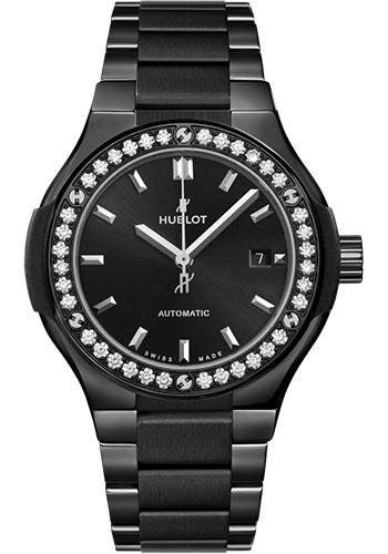 Hublot Classic Fusion 585.CM.1470.CM.1204 Black Magic Bracelet Diamonds 33mm - Black Dial Main image