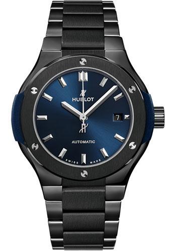 Hublot Classic Fusion 585.CM.7170.CM Ceramic Blue Bracelet 33mm - Blue Dial