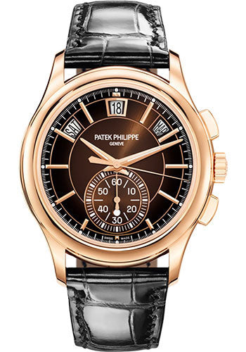 Patek Philippe Annual Calendar 5905R-001 Complications Flyback Chronograph - Rose Gold - Brown Sunburst Dial Main image