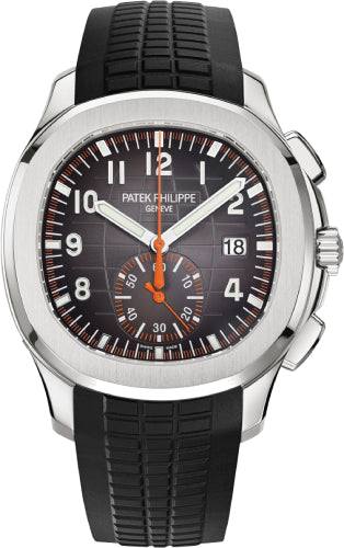Patek Philippe Aquanaut 5968A-001 42.2mm Chronograph Stainless Steel Black Dial