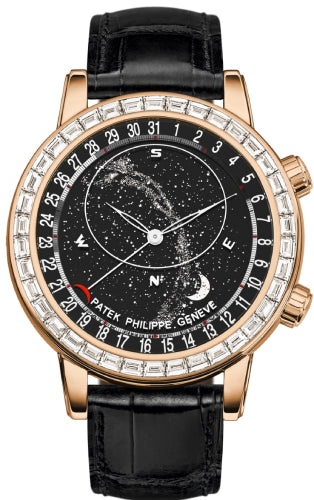 Patek Philippe Grand Complications 6104R-001 Celestial Moon Age Rose Gold 44mm Black Sky Chart Dial Diamond Bezel Main image