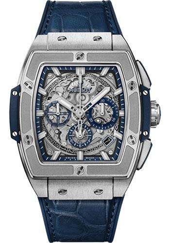 Hublot Spirit of Big Bang 641.NX.7170.LR Titanium Blue 42mm - Sapphire Dial - Blue Rubber and Leather Strap Main image