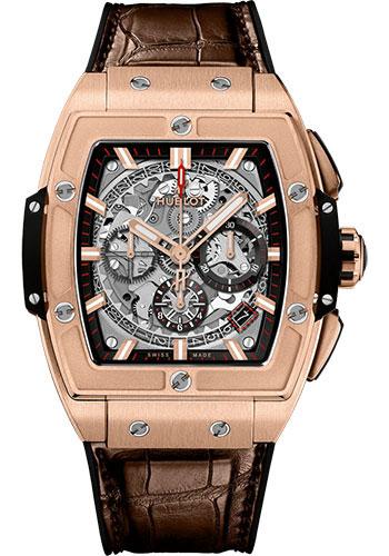 Hublot Spirit of Big Bang 641.OX.0183.LR King Gold 42mm - Sapphire Dial - Black Rubber and Brown Leather Strap