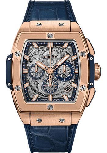 Hublot Spirit of Big Bang 641.OX.7180.LR King Gold Blue 42mm - Sapphire Dial - Blue Rubber and Leather Strap