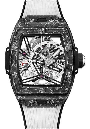 Hublot Spirit of Big Bang 645.QW.2012.RW Tourbillon Carbon White 42mm - Sapphire Dial - Black and White Rubber Strap Limited Edition of 100