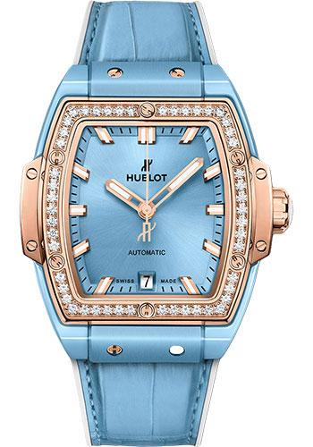 Hublot Spirit of Big Bang 665.EO.891L.LR.1204 Light Blue Ceramic King Gold Diamonds 39mm - Light Blue Dial Main image