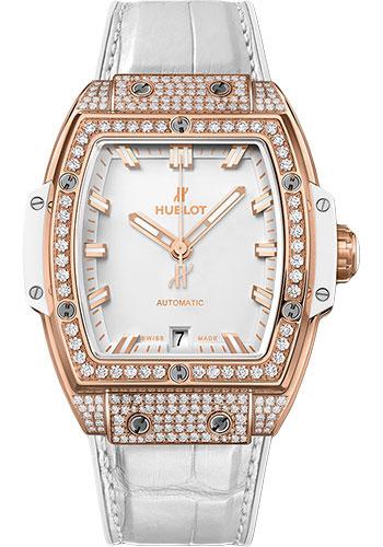Hublot Spirit of Big Bang 665.OE.2080.LR.1604 King Gold White Pave 39mm - White Dial