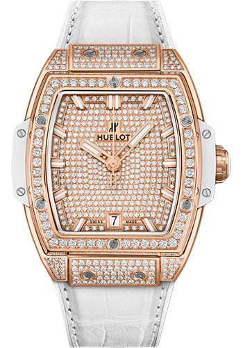 Hublot Spirit of Big Bang 665.OE.9010.LR.1604 King Gold White Full Pave 39mm - 18K King Gold Dial