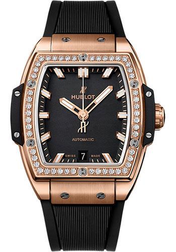 Hublot Spirit of Big Bang 665.OX.1180.RX.1204 King Gold Diamonds 39mm - Black Dial