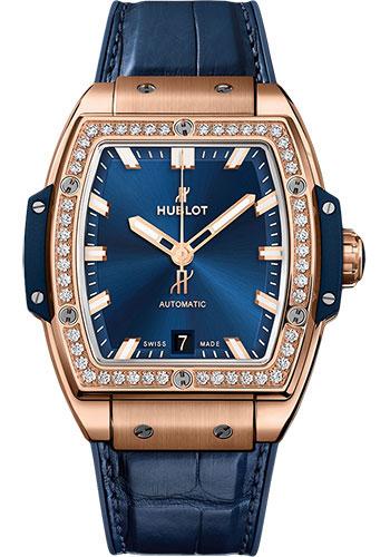 Hublot Spirit of Big Bang 665.OX.7180.LR.1204 King Gold Blue Diamonds 39mm - Blue Dial Main image