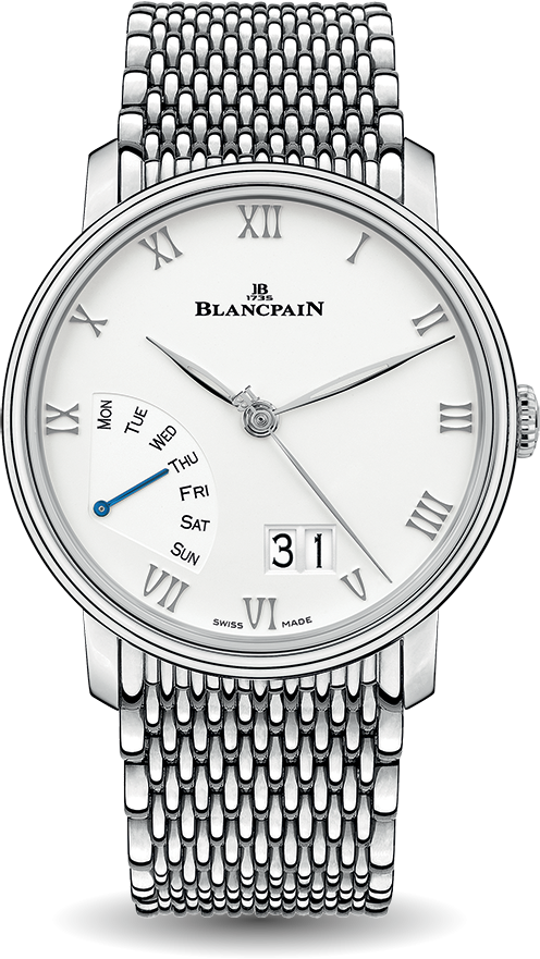 Blancpain 6668 1127 MMB Villeret Grande Date Jour Retrograde Steel Men's