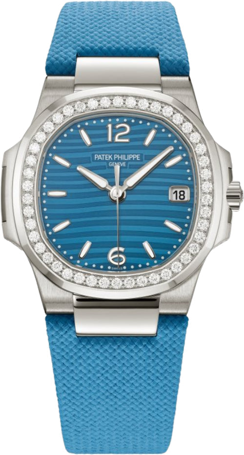 Patek Philippe Nautilus 7010G-013-001 White Gold, Blue Wave Dial, 32mm — 2025