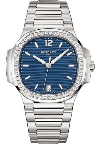 Patek Philippe Nautilus 7118/1200A-001 Ladies Automatic - 35.2mm - Steel - Blue Opaline Dial Main image
