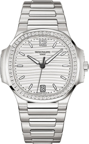 Patek Philippe Nautilus 7118/1200A-010 Ladies Stainless Steel Silver Opaline Dial 35.2mm Main image